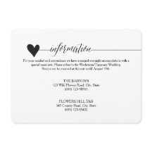 Inneslutning i Rustic Kraft Bröllop, hjärtkatygraf