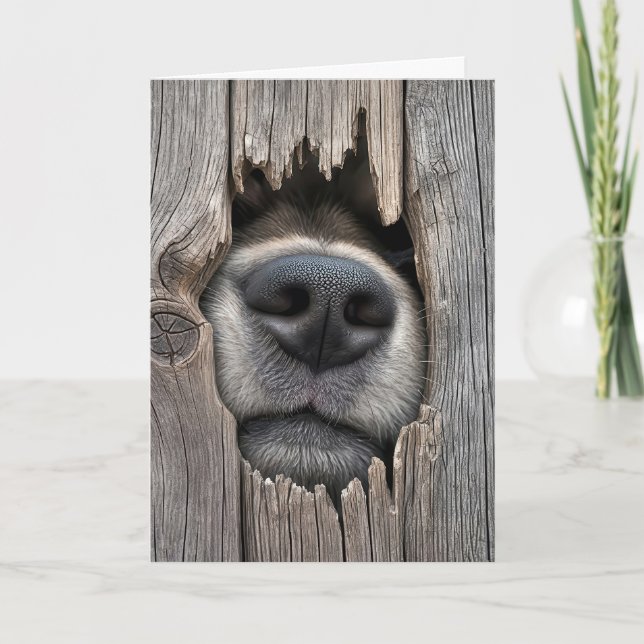Inneslutning med Hund Kort (Framsida)