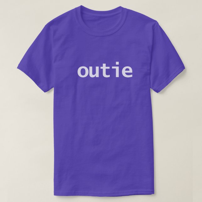 Innie Outie Uppgörelse t-shirt (Design framsida)