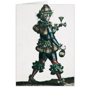 Innkeeperen, allegorical dräktdesign hälsningskort