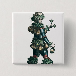 Innkeeperen, allegorical dräktdesign knapp