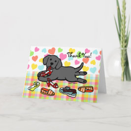 Innocent Black Labrador Puppy Tack Kort