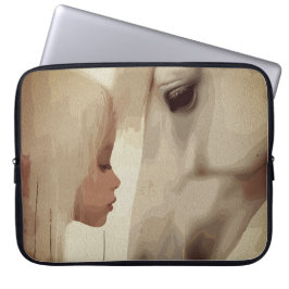 Innocent Bond – Child and Horse Art Laptop Fodral