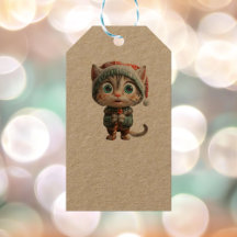 Innocent Cat jul Elf Kraft Gift Märkres
