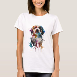 Innocent Pup: Adorable ilustración de un pequeño p T Shirt