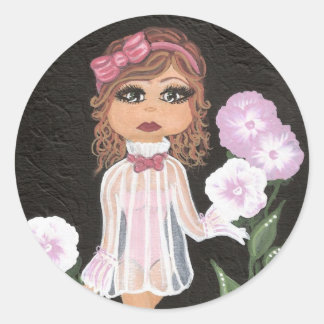 Innocent Quantum Cutie Girl Sticker Runt Klistermärke