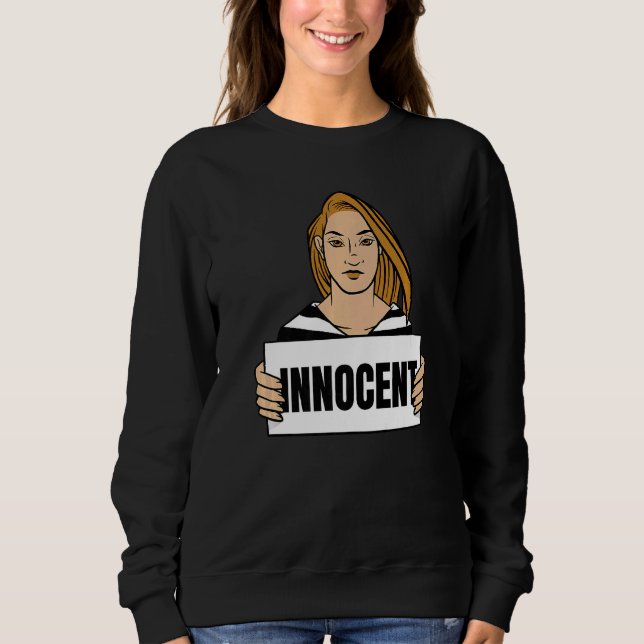 Innocent Woman Jail T Shirt (Framsida)