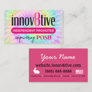 Innov8tive Posh-färgdesign för affärskort Visitkort