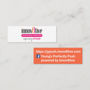 Innov8tive Posh mini affärskort design Visitkort