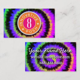 Innov8tive + Posh mörk tie dye Visitkort