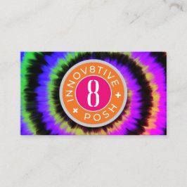 Innov8tive + Posh mörk tie dye Visitkort
