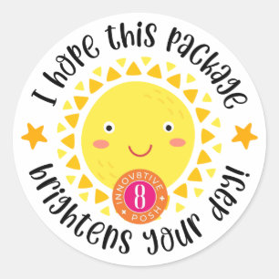 Innov8tive Posh sunshine paket-dekal Runt Klistermärke