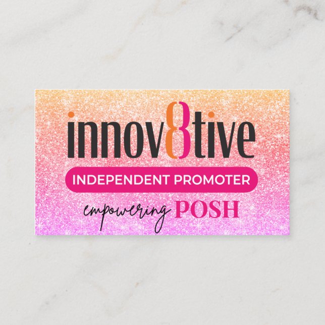 Innov8tive Posh-tackkort Visitkort (Baksida)