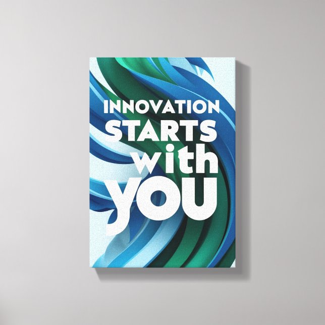 Innovation börjar med alternativ 2 canvastryck (Framsida)