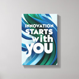 Innovation börjar med dig alternativ 2 canvastryck