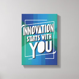 Innovation börjar med dig, alternativ 3 canvastryck