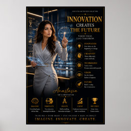 Innovation Skapar Framtiden – Kontorsaffisch Poster