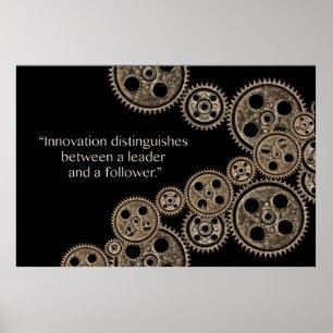 Innovation skiljer affischen poster