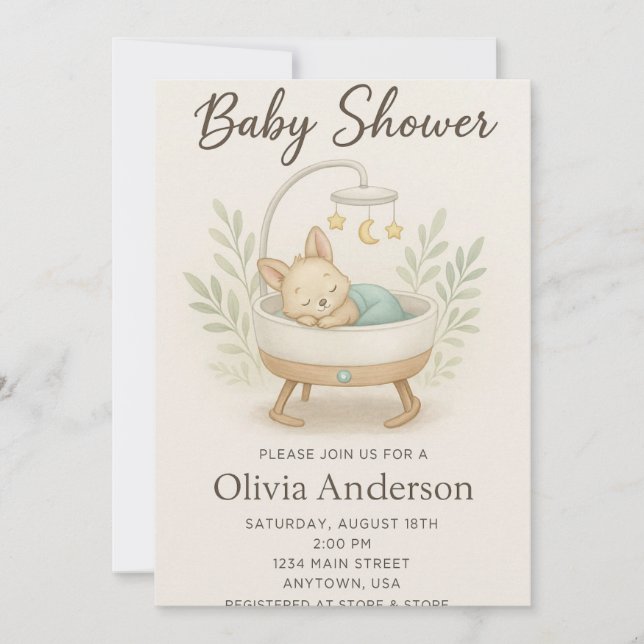 Innovationer för baby inbjudningar (Framsida)