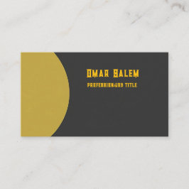 "Innovativt affärskort med gyllene beröringar Visitkort