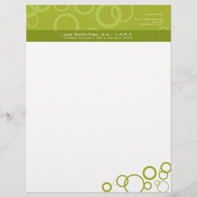 Innovativt LBT Letterhead Brevhuvud (Framsida)