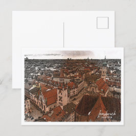 Innsbruck Austria Benice Färg Pencil Ligge Vykort