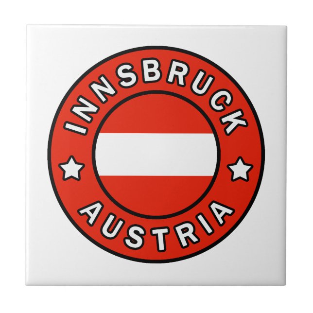 Innsbruck Austria Kakelplatta (Framsidan)