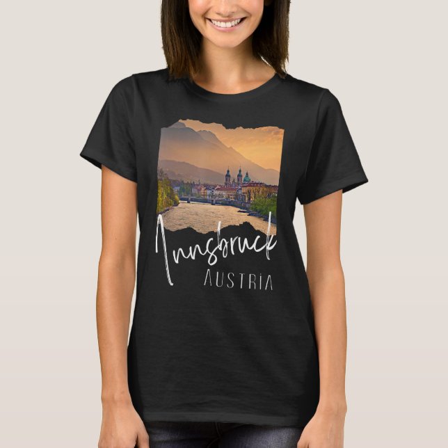 Innsbruck Austria T Shirt (Framsida)