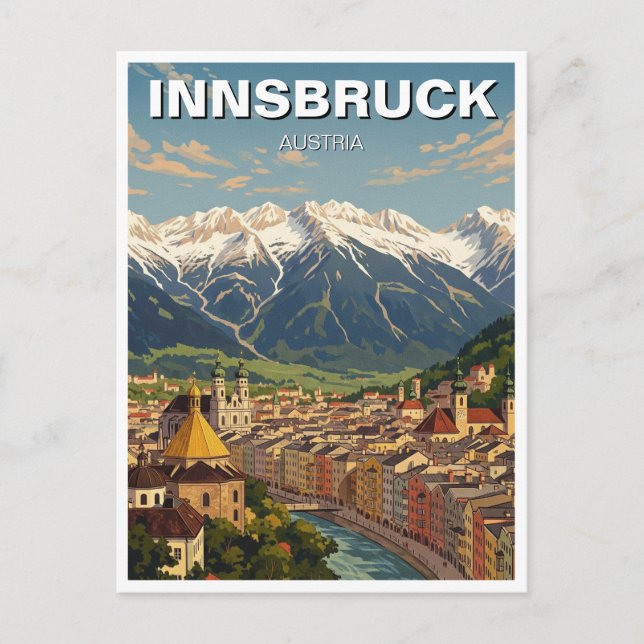 Innsbruck Austria Travel Vykort (Framsida)