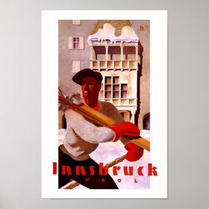 Innsbruck Austria Vintage resor Poster