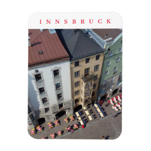 Innsbruck City Center-vy från City Torn magnet