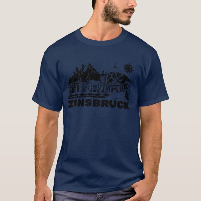 Innsbruck City present T Shirt (Framsida)