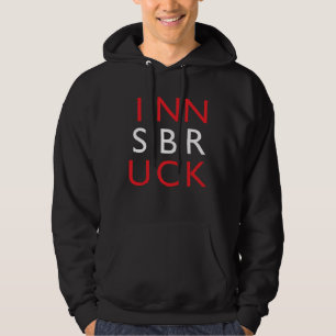 Innsbruck Flag Färgglad Semester Souvenir Innsbru Hoodie