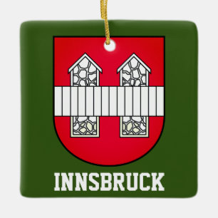 Innsbruck jackande av arm - ÖSTERRIKE Julgransprydnad Keramik
