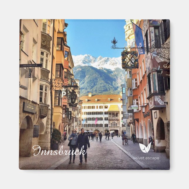 Innsbruck - kylmagnet av Velvet Escape Magnet (Framsidan)