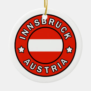 Innsbruck Österrike Julgransprydnad Keramik