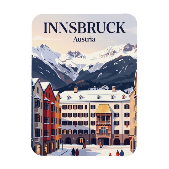 Innsbruck, Österrike Magnet (Vertikal)