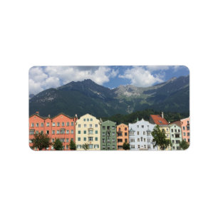 Innsbruck Österrikes stad i Tyrol Adressetikett