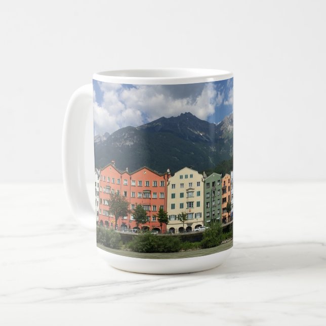 Innsbruck Österrikes stad i Tyrol Kaffemugg (Framsida vänster)