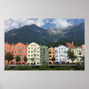 Innsbruck Österrikes stad i Tyrol Poster
