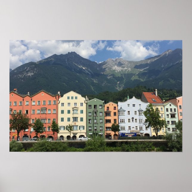 Innsbruck Österrikes stad i Tyrol Poster (Framsidan)