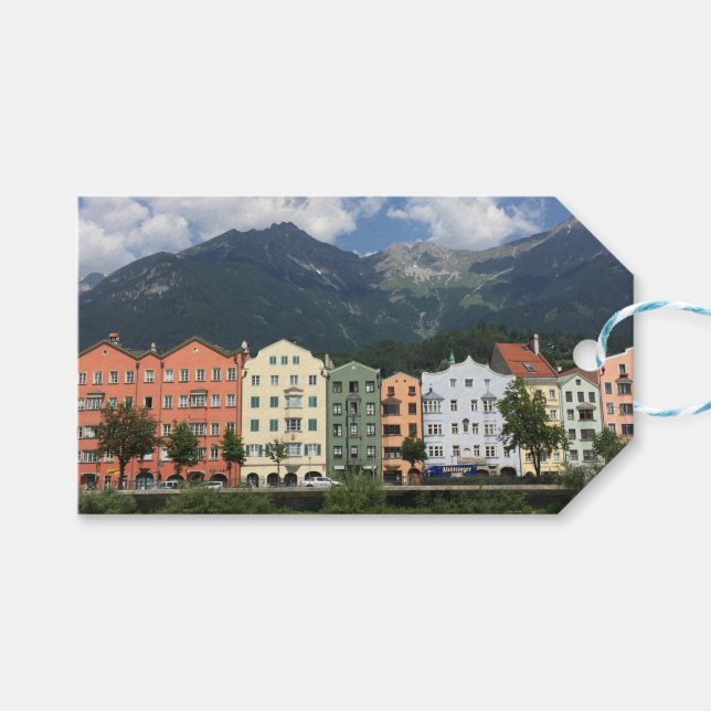 Innsbruck Österrikes stad i Tyrol Presentetikett (Framsidan (Horisontell))