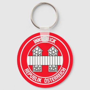 Innsbruck Round Emblem Nyckelring