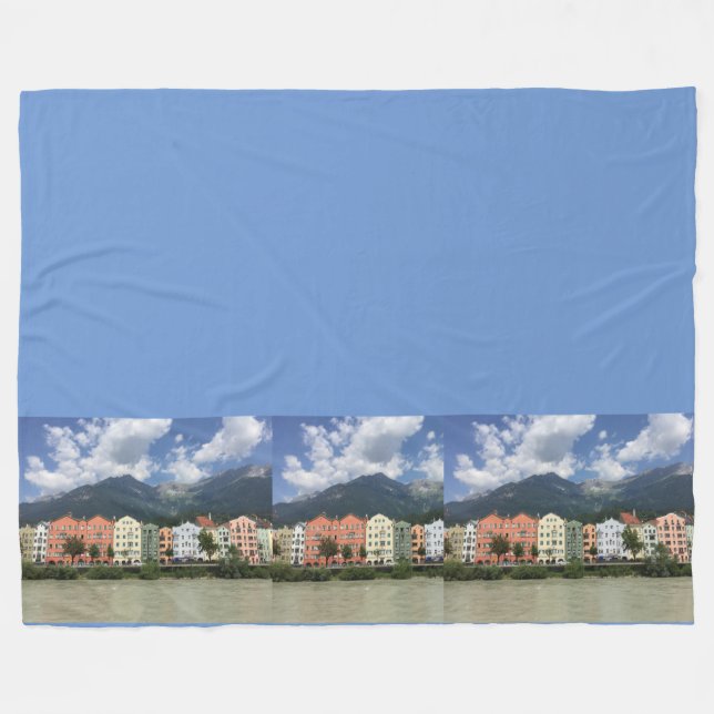 Innsbruck, stad i Alpernorna Fleecefilt (Framsidan (Horisontell))
