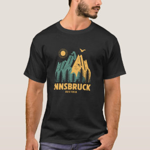 Innsbruckbergen Österrike hyr ut utanför Vintag T Shirt