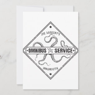 Innsmouth Buss Service Joe Sargent Inbjudningar
