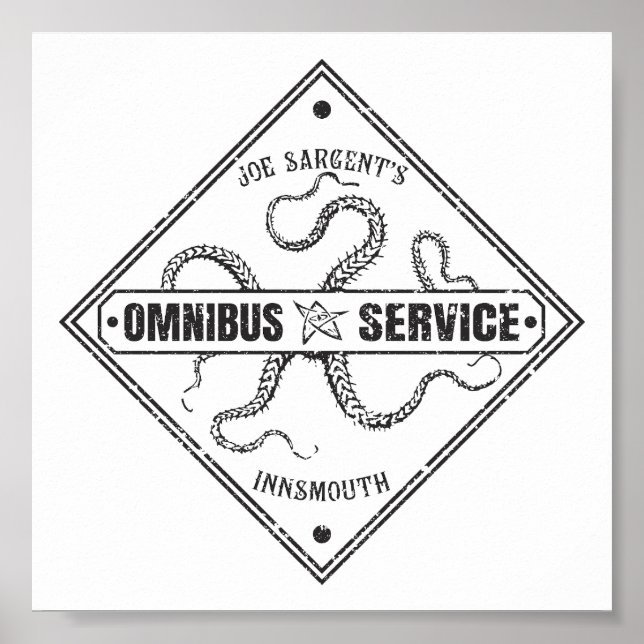 Innsmouth Buss Service Joe Sargent Poster (Framsidan)