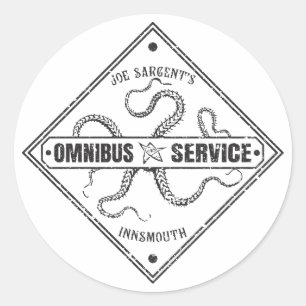 Innsmouth Buss Service Joe Sargent Runt Klistermärke