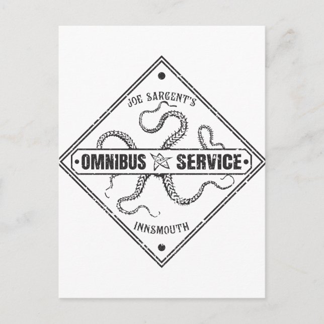 Innsmouth Buss Service Joe Sargent Vykort (Framsida)