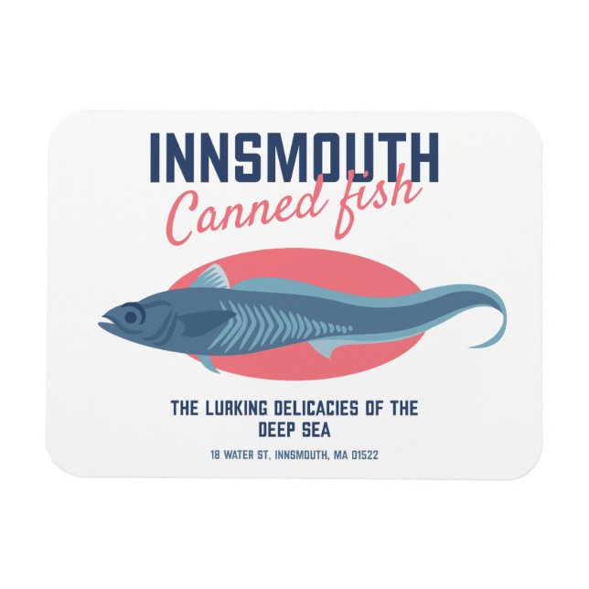 Innsmouth Canned Fish Lovecraftian Magnet (Horisontell)
